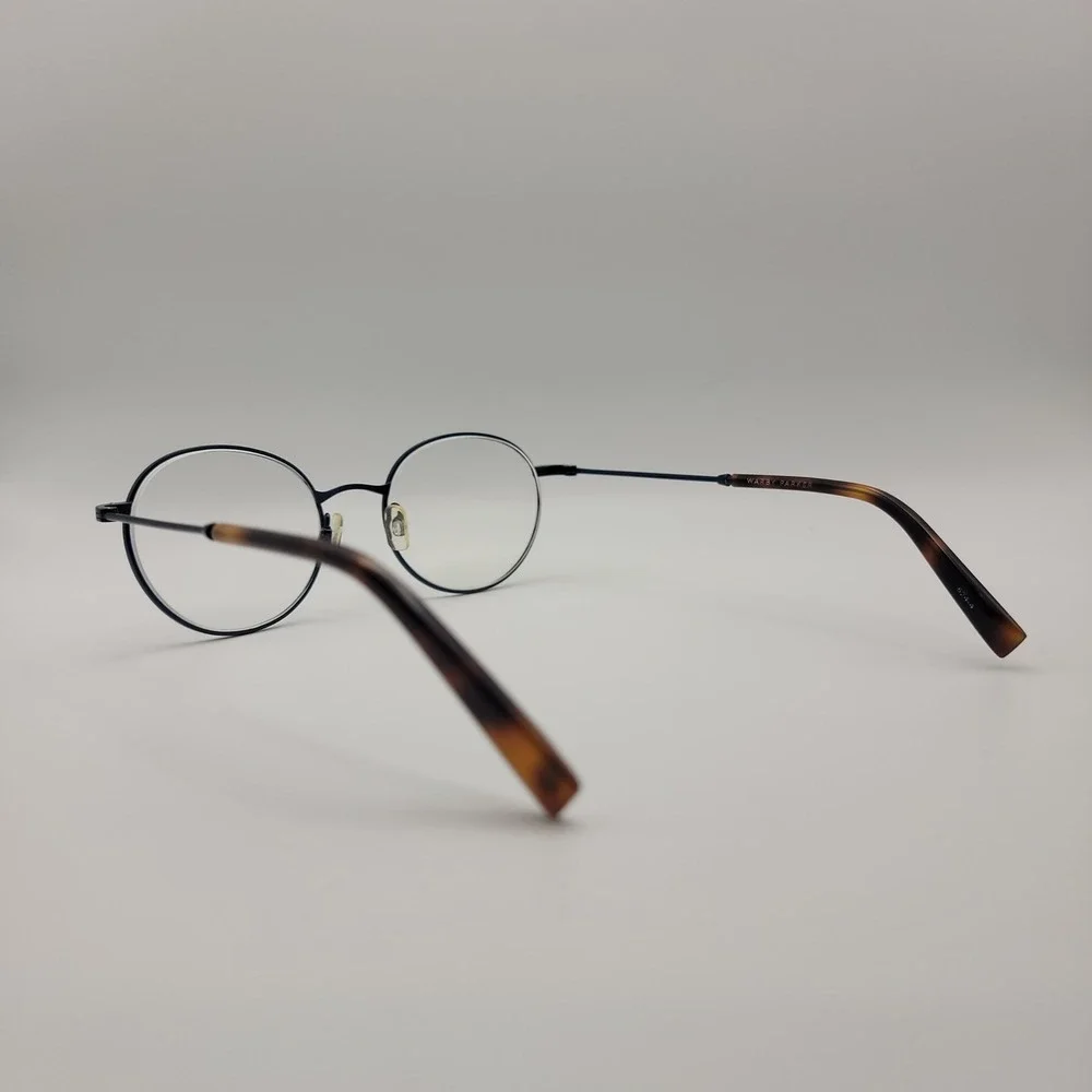Warby Parker Milton 2550 Eyeglasses Frames Only 50-19-142 Navy Tortoise Round
